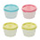 4Pcs 150Ml Small Plastic Round Food Containers With Lids 4