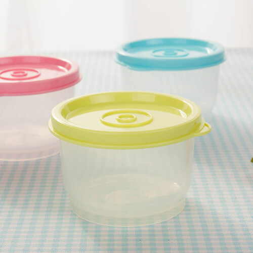 4Pcs 150Ml Small Plastic Round Food Containers With Lids 2