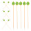 100Pcs Cactus Decor Cocktail Picks For Fruit And Dessert 7