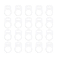 20Pcs Silicone Baby Pacifier Clips Holders For Newborn Infant White