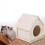 hamster wood house hideout for small animals sleeping 5