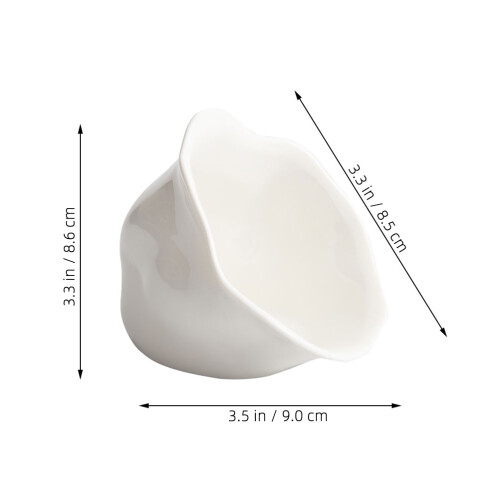 3Pcs Ceramic Blossom Dish Dip Condiment Sauce Bowl 1