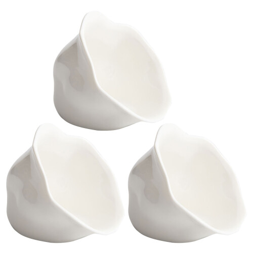 3Pcs Ceramic Blossom Dish Dip Condiment Sauce Bowl 2