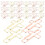 20Pcs Durable Iron Cross Paperclips Decorative Multi-Use Paper Clips 1