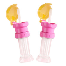 2St Babyflesdop Rood, Drinkflesdeksel Met Siliconen Speen