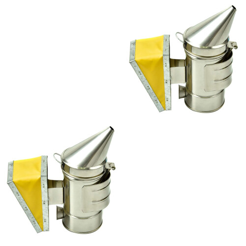2Pcs Beekeeping Smoker With Mini Nozzle And Stainless Steel Ejector 2