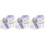 3 Sets Guinea Pig Hideout House Double-Deck Hamster Hut Multi-Chambers 6