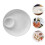 1Pc Ceramic Food Plate Simple Serving Dish For Dumplings White 6