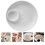 1Pc Ceramic Food Plate Simple Serving Dish For Dumplings White 5