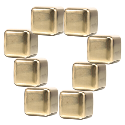 8pcs stainless steel ice cubes for whiskey, reusable