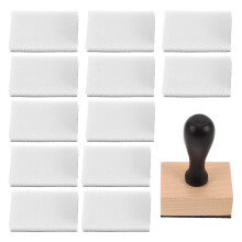 Mini Ink Blending Tool Set With Round Foam Pads And Wooden Handle