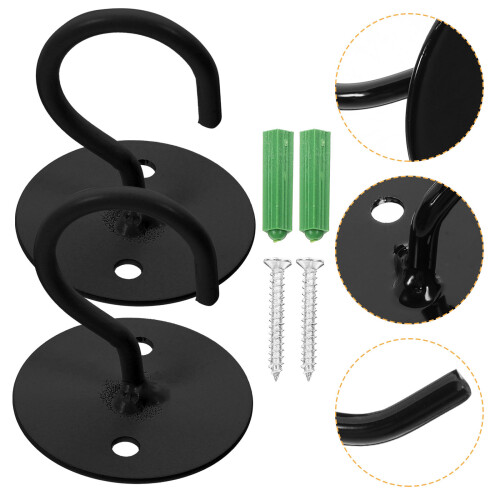 3 Sets Metal Ceiling Hooks For Hanging Flower Pots 2