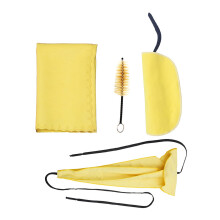 1Set Fiber Yellow Cloth for Flute Saxophone Clarinet Cleaning Care