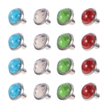 240 Pcs Faux Turquoise Rivets Kit Metal Rapid Clothing Accessories