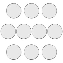 10Pcs 25Mm Blank Golf Ball Markers Silver Discs For Diy Printing Craft