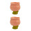 2Pcs Ceramic Tulip Ice Cream Cup With Floral Design 6