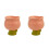 2Pcs Ceramic Tulip Ice Cream Cup With Floral Design 9