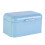 metal bread box iron sheet vintage kitchen storage bin blue 1