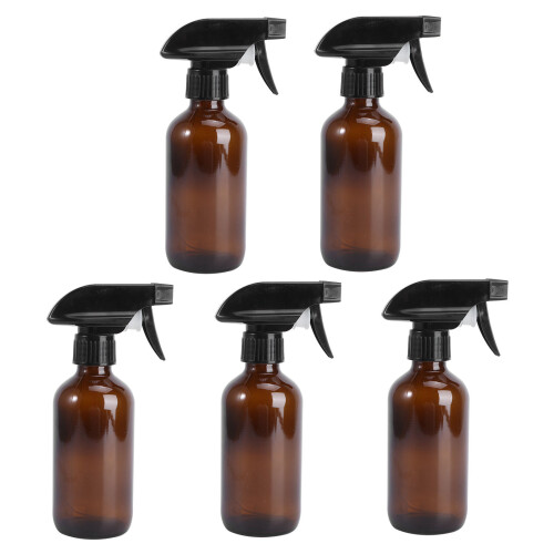 5Pcs 250Ml Glass Spray Bottles Refillable For Plants
