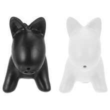8 Pcs Dog Modeling Seasoning Shakers Salt And Pepper Containers