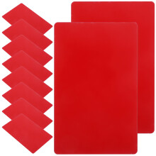 200St Aluminium Blanke Naamkaarten Rood Voor Doe-Het- Graveren