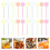 100Pcs Heart-Shaped For Fruit Platter 6