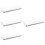 4Pcs Sauce Dipping Tray Three-Grid Appetizer Serving Dish Reusable 9