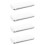 4Pcs Sauce Dipping Tray Three-Grid Appetizer Serving Dish Reusable 10