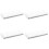 4Pcs Sauce Dipping Tray Three-Grid Appetizer Serving Dish Reusable 7