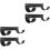 4 Pcs Ironing Board Hanger Wall Mount Holder For Home 5