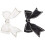 2St Elegant Met Versierde Strik Broche Kleding 5