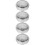 4Pcs Stainless Steel Head Replacement For Men 10