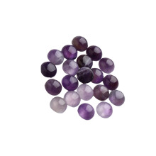 20Pcs 0.6Cm Purple Crystal Round Glass Patch For Jewelry Craft