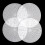 10Pcs Diy Round Cross Stitch Plastic Grid Plate 20Cm White 9