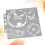Drawing Stencil Assorted Patterns For Craft Scrapbooking Cake Decor 6