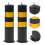 2 Pcs Parking Barriers Driveway Security Bollards Traffic Posts 10