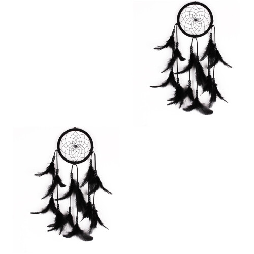2Pcs Handmade Beads Wall Hanging Wind Chime Dream Catcher 2