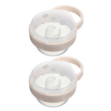 2Pcs Transparent Pacifier Holder Case For Baby Travel Organizer