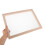 2pcs rectangular mesh drying tray with wood frame, stackable 4