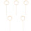 5Pcs Fan Making Frame Chinese Vintage Style Diy 5