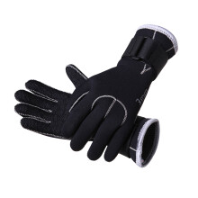 3Mm Thick Warm Diving Gloves For Snorkeling S Black