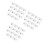 45 Pcs Clear Horizontal Badge Holders Waterproof Heavy Duty Plastic 9