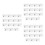 45 Pcs Clear Horizontal Badge Holders Waterproof Heavy Duty Plastic 4