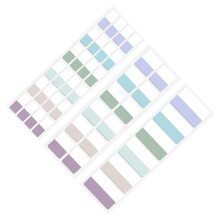 2 Sets Plastic Page Mat Sticky Memo Pad Marker Sticker For Students