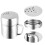 8 Pcs Rustless Rotatable Condiment Container Set (M, Silver) 10
