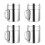 8 Pcs Rustless Rotatable Condiment Container Set (M, Silver) 9