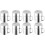 8 Pcs Rustless Rotatable Condiment Container Set (M, Silver) 2