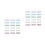 2 Sets Plastic Page Mat Sticky Memo Pad Marker Sticker For Students 8
