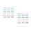 2 Sets Plastic Page Mat Sticky Memo Pad Marker Sticker For Students 5