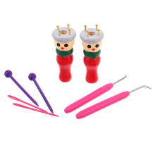 Wooden Knitting Tool Set Yarn Spindle For Hats Scarves Projects